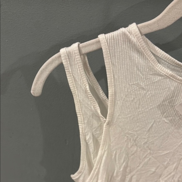 Cheap Monday Cream Ruched Sleeveless Tank - Picture 3 of 5